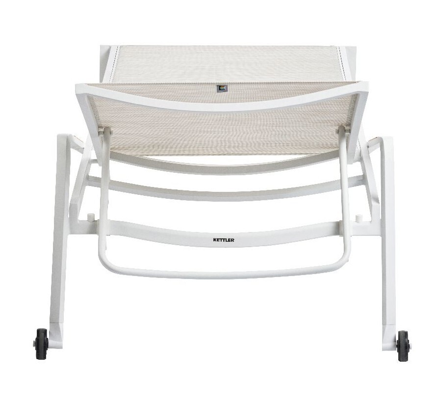 KETTLER DIAMOND aluminijasto naslonjalo za roke iz tikovine - belo / krem