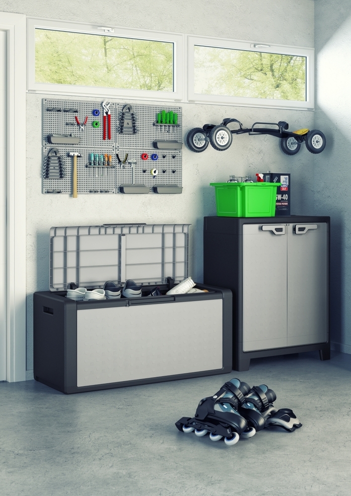Úložný box TITAN CHEST 300 L šedá/černá Rojaplast (foto 12)