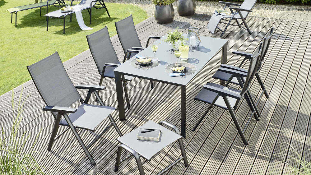 KETTLER CIRRUS naslanjač, aluminij - antracit / siva