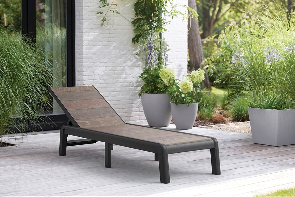 Ležalnik DECO PORTO - Oreh/grafit