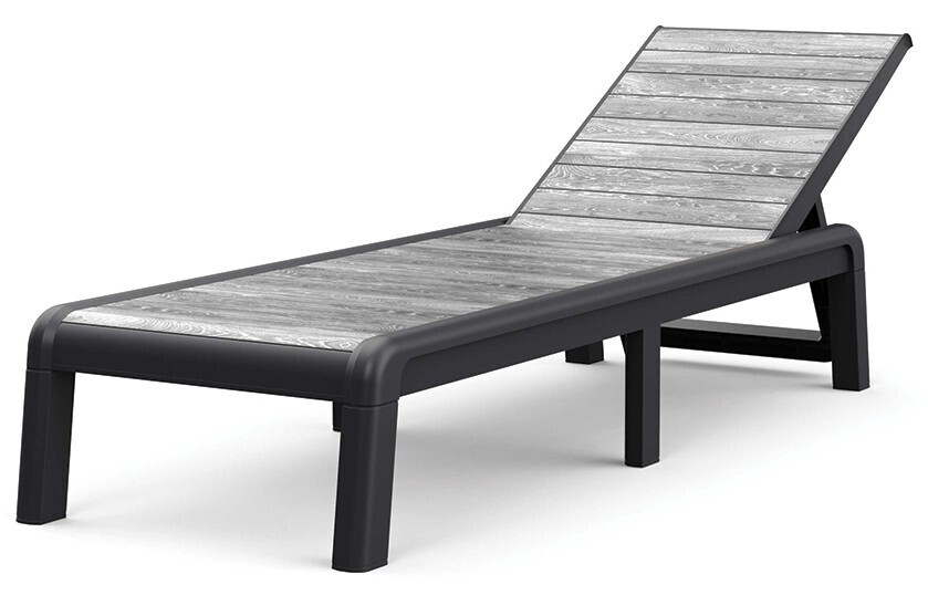 Ležalnik DECO PORTO - Storm Grey/grafit