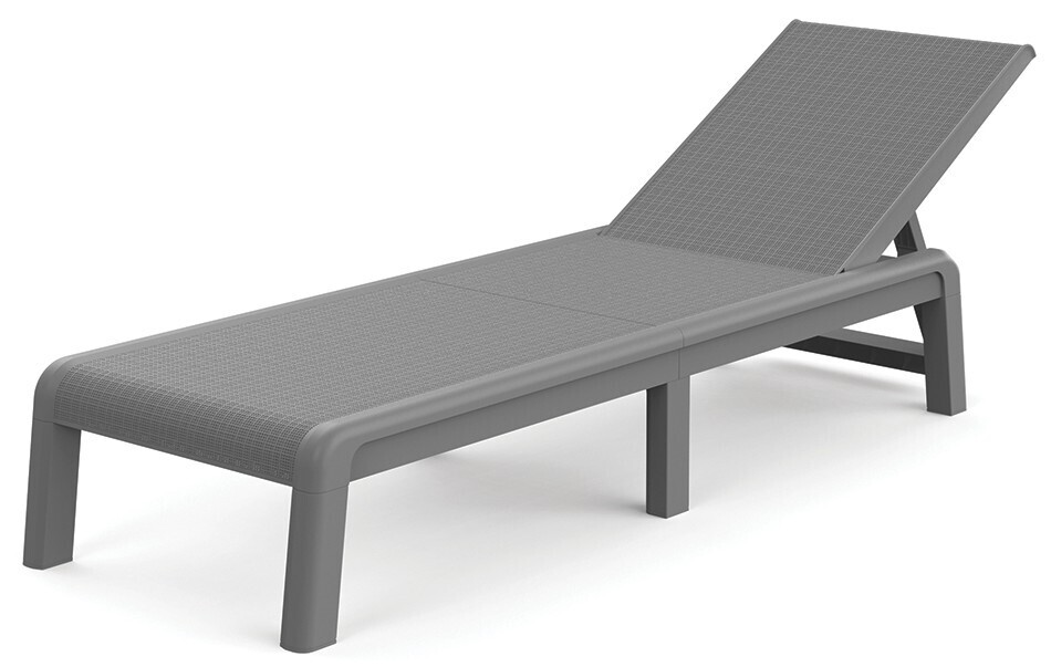 Ležalnik ATLAS (MALLORCA) - siv