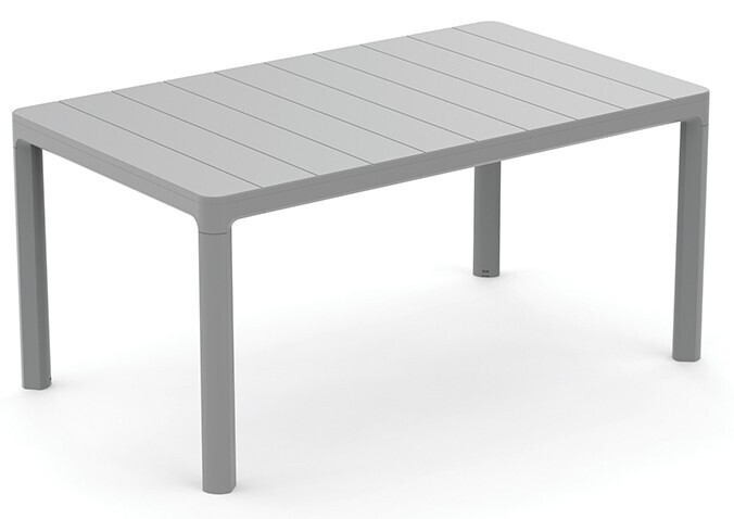 Miza SCANDI - nevihtno siva