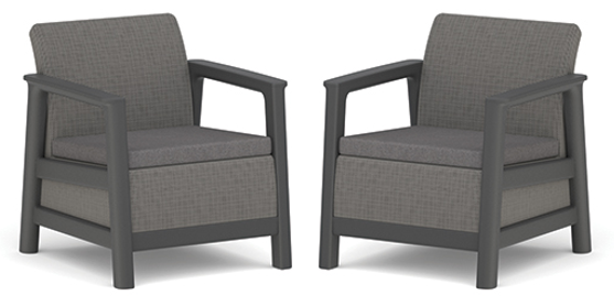 SCANDI LINEA DUO SET - Mountain Grey/Grafit