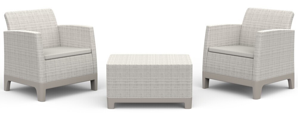 SCANDI FORM BALKON - Kamnito siva/mehko bela