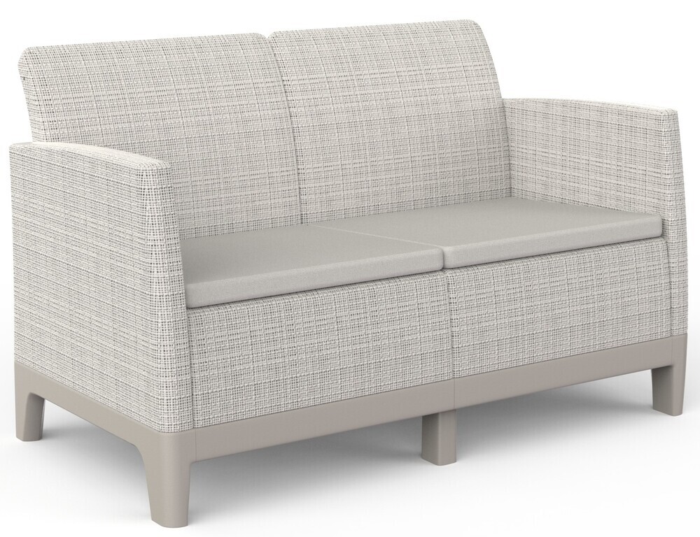 SCANDI FORMA 2 SEDEŽNA SOFA - Kamnito siva/mehko bela