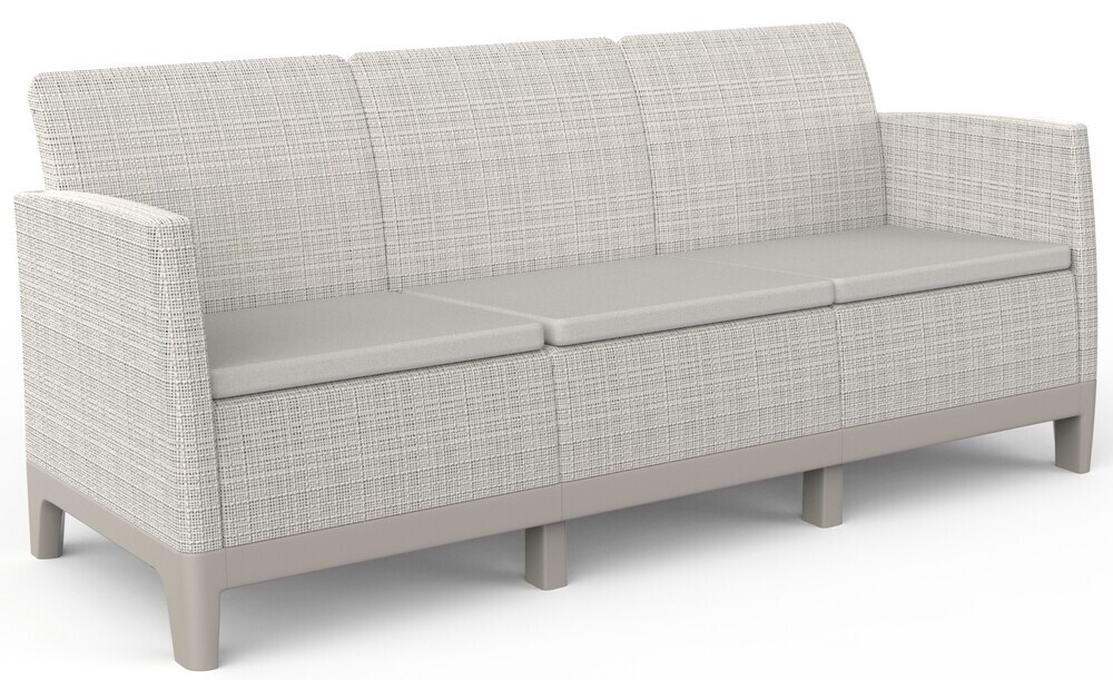 SCANDI FORMA 3 SEDEŽNA SOFA - Kamnito siva/mehko bela