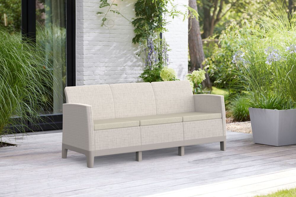 SCANDI FORMA 3 SEDEŽNA SOFA - Kamnito siva/mehko bela