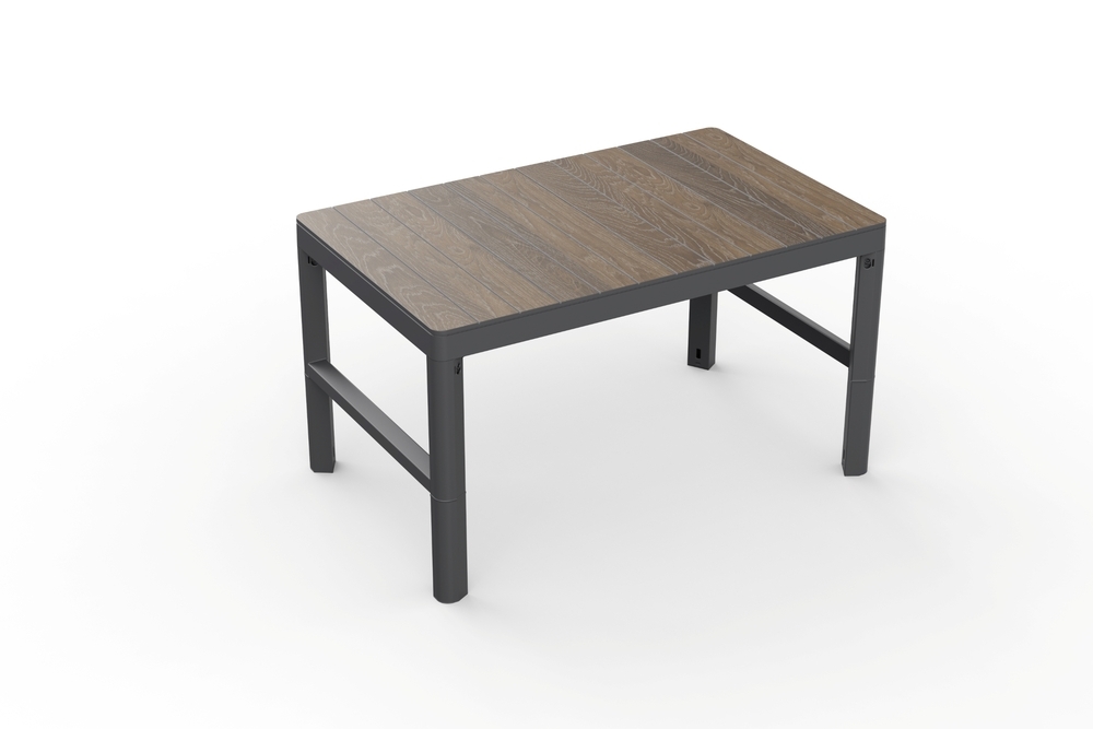 DECO LYON miza iz ratana - Oreh/grafit