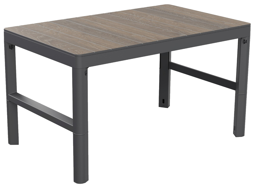 DECO LYON miza iz ratana - Oreh/grafit