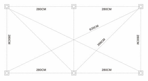 Bioklimatska pergola ECO 6x3 m, jeklena - prostostoječa