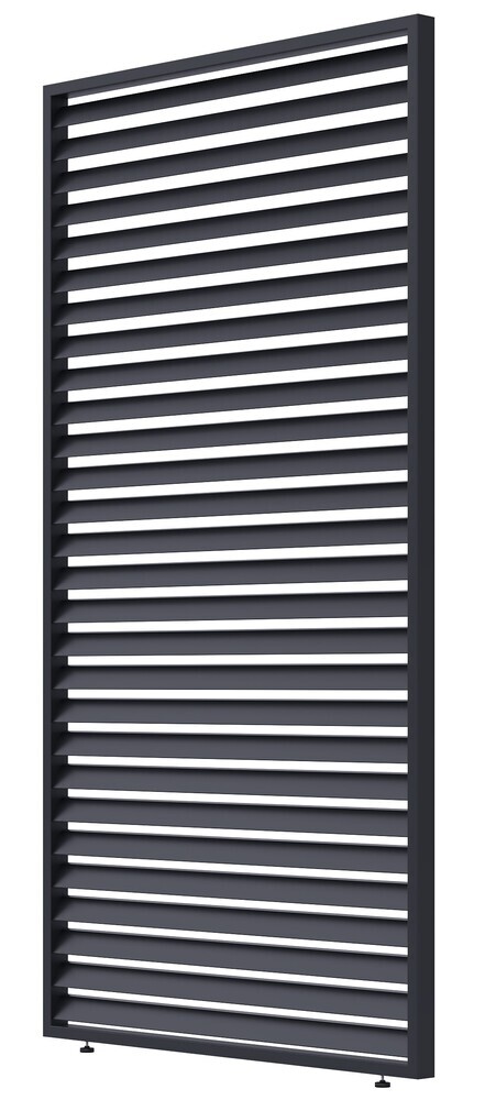 Sjenčani panel s fiksnim lamelama za pergolu (Antracit, 1,3 m)