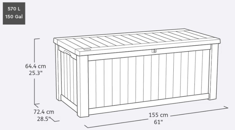 Rockwood box 570L - grafit