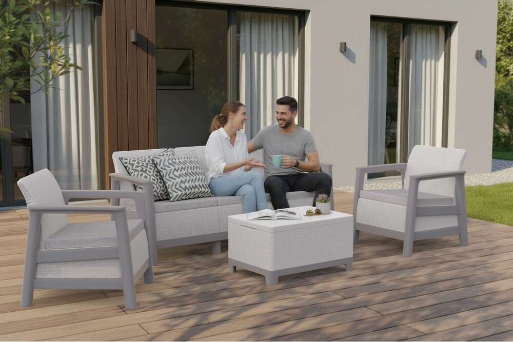 Zahradní souprava SCANDI LINEA SEATERS 3 Rojaplast (foto 16)