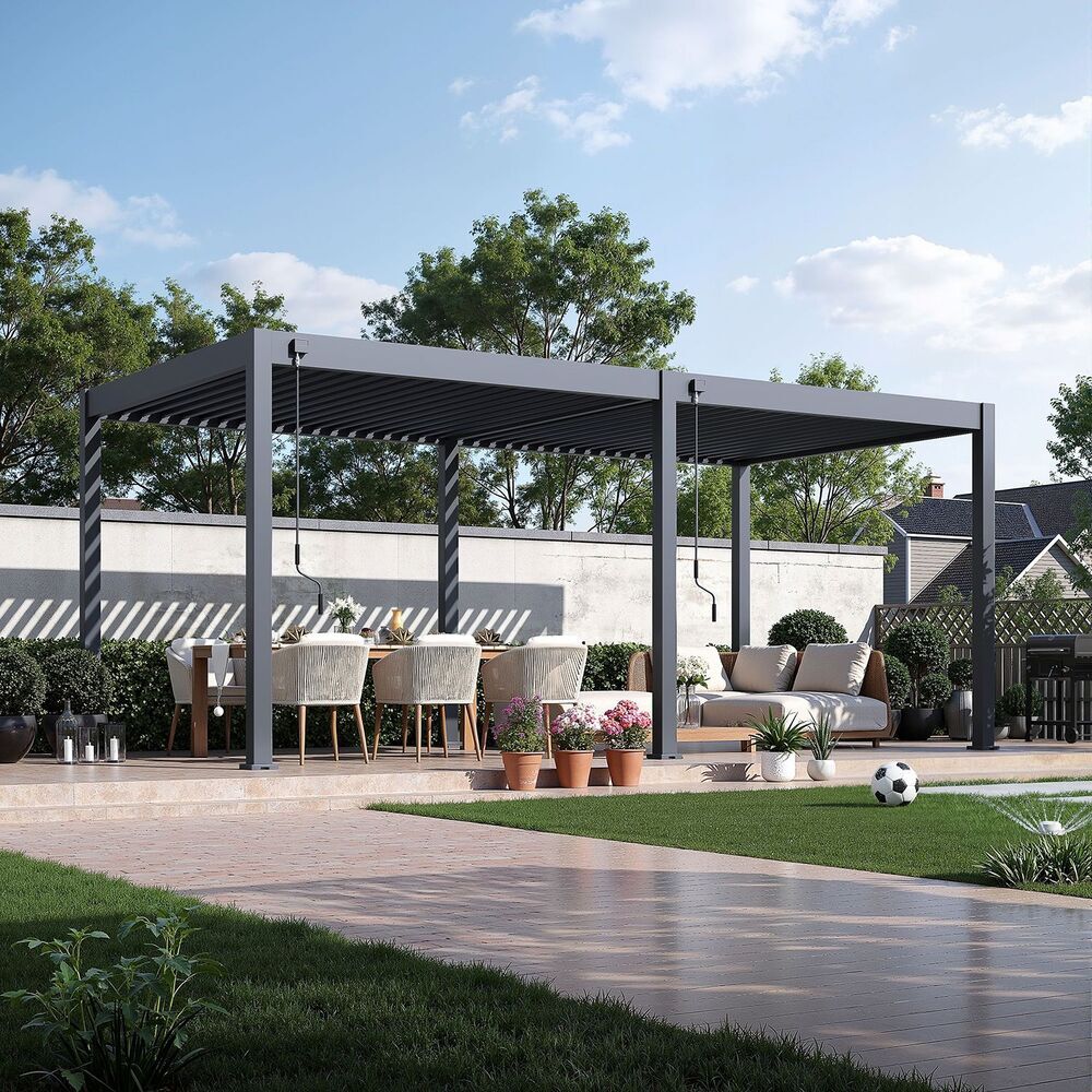 Bioklimatická pergola INTRO NEO 4x3 m Rojaplast (foto 71)